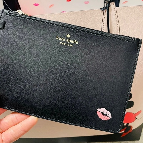 NWT Kate Spade X Disney Minnie Mouse Large Reversible Tote In Pale Vellum Multi - Picture 7 of 12